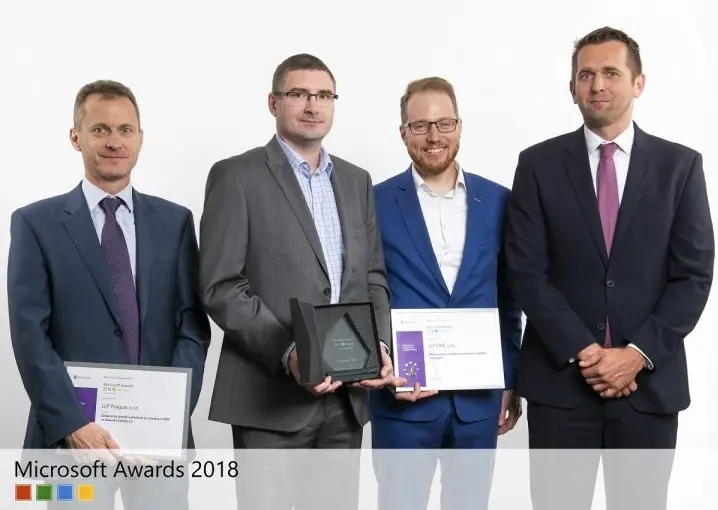LLP CRM wins in the Microsoft Awards 2018 with a CRM project at Skanska Reality